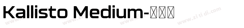 Kallisto Medium字体转换